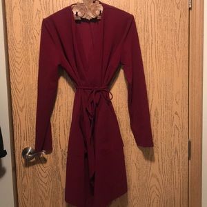 Red Waterfall Cardigan